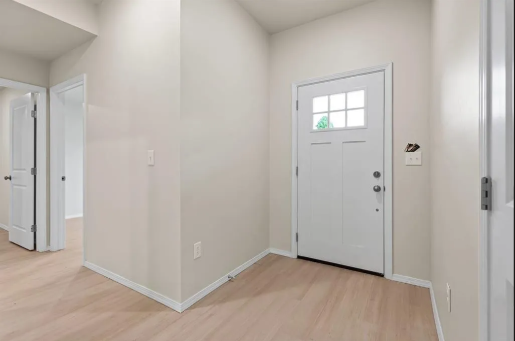 Entry and hallway of an accessible Meadow Hills home