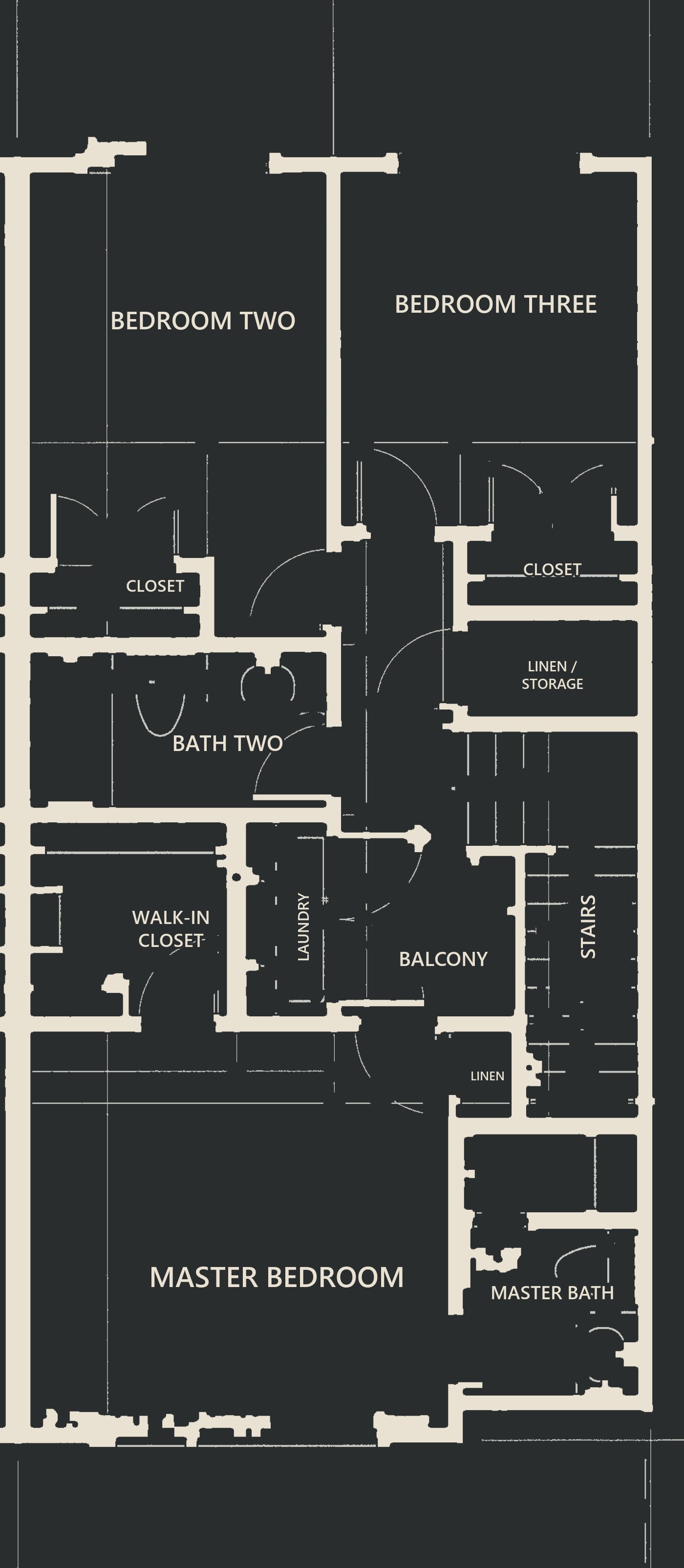 Second level floor plan